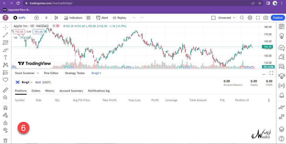 تریدینگ ویو به بینگ ایکس-مرحله6